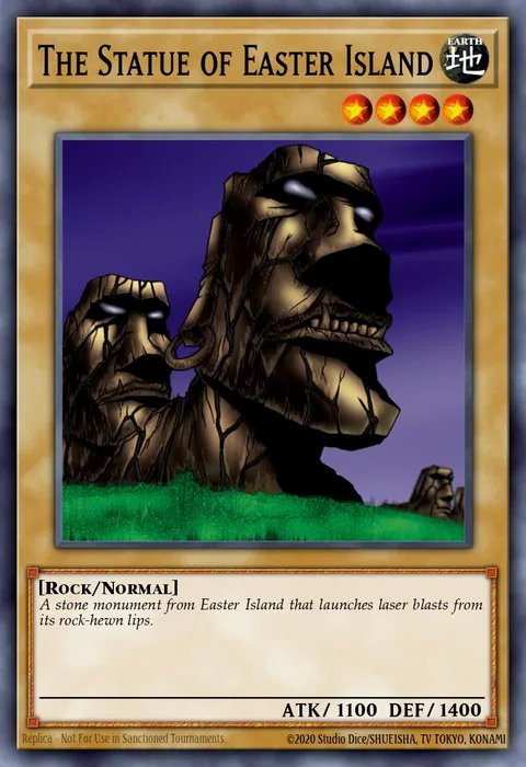 The Statue of Easter Island trading card