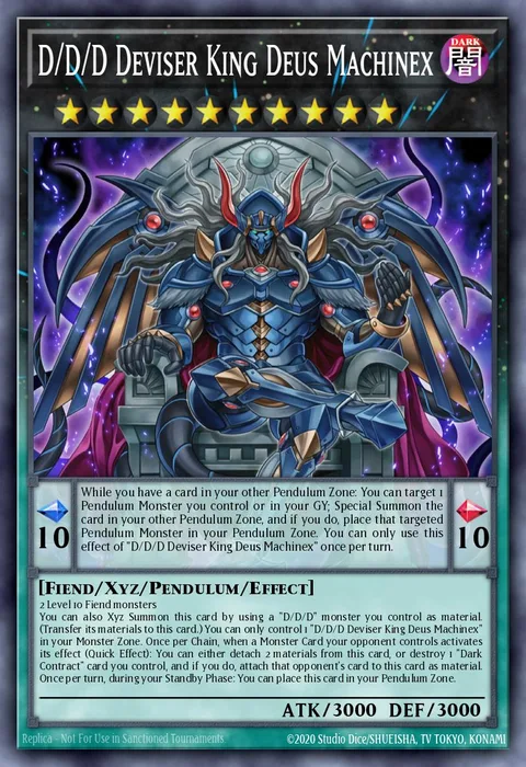 D/D/D Deviser King Deus Machinex trading card