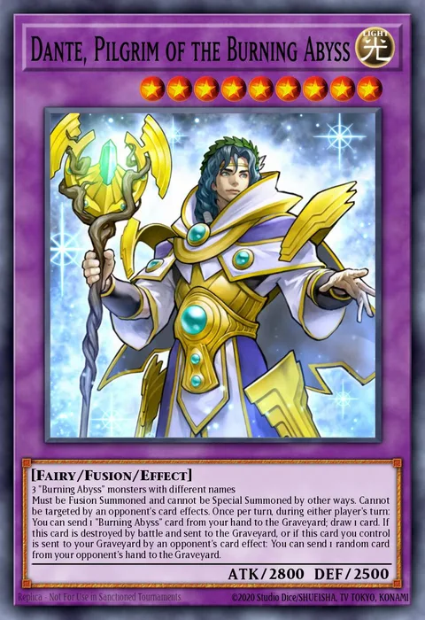 Dante, Pilgrim of the Burning Abyss trading card