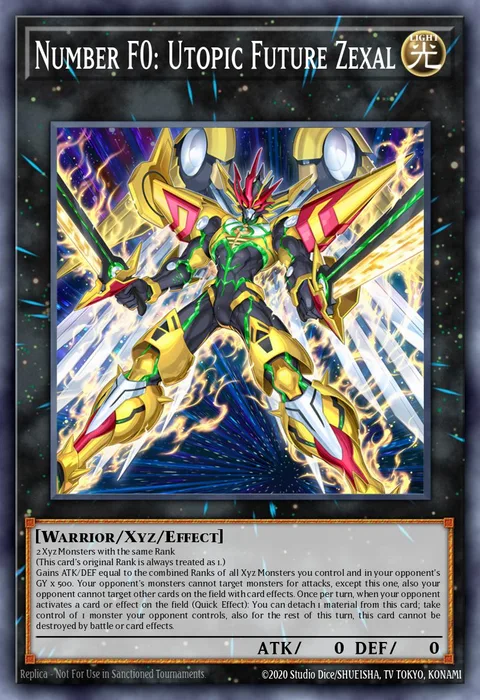 Number F0: Utopic Future Zexal trading card