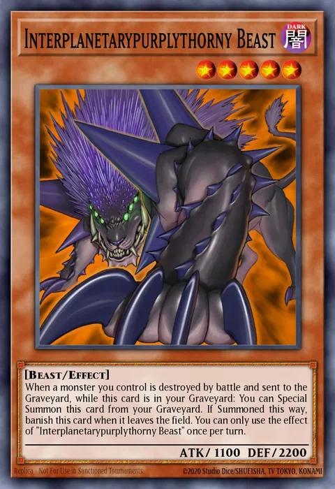 Interplanetarypurplythorny Beast trading card