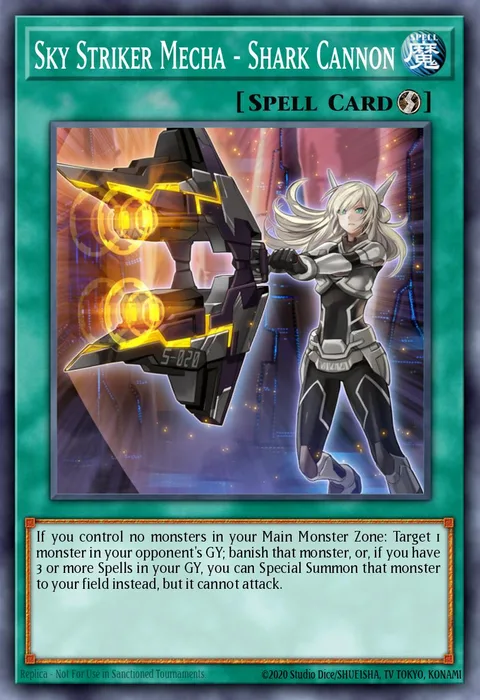 Sky Striker Mecha - Shark Cannon trading card
