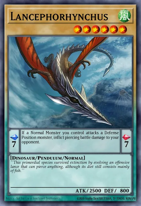 Lancephorhynchus trading card