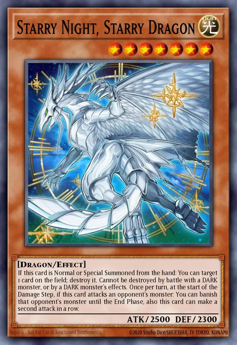 Starry Night, Starry Dragon trading card