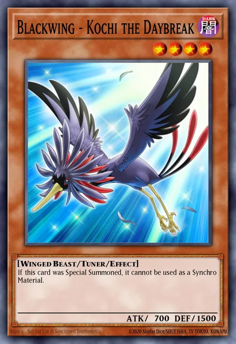 Blackwing - Kochi the Daybreak trading card