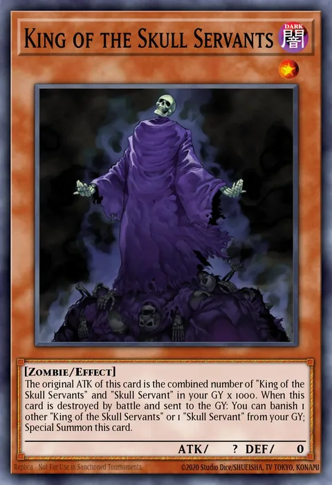 King of the Skull Servants trading card