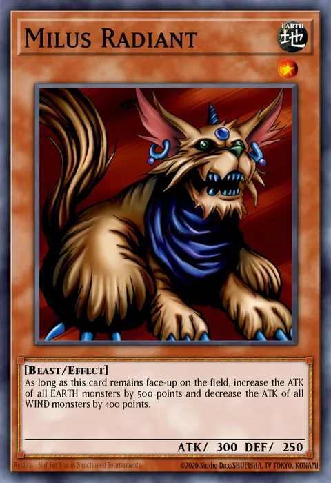 Milus Radiant trading card