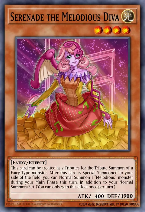 Serenade the Melodious Diva trading card