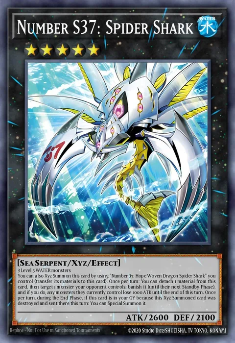 Number S37: Spider Shark trading card