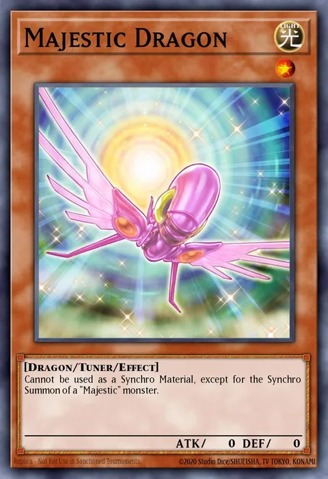 Majestic Dragon trading card