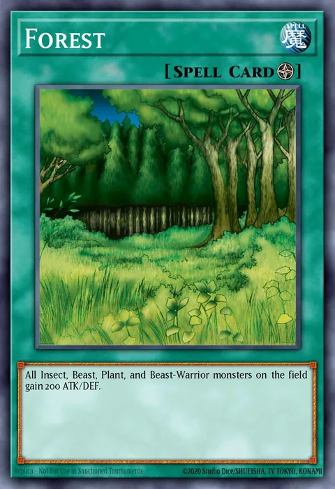 Forest trading card