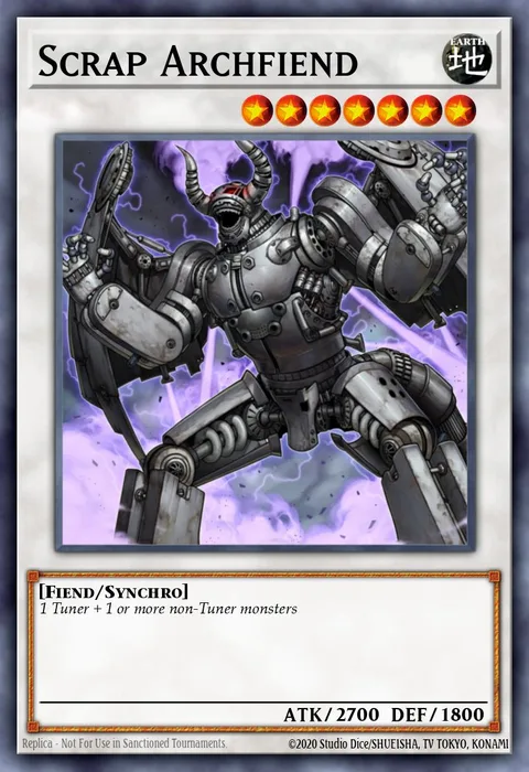 Scrap Archfiend trading card
