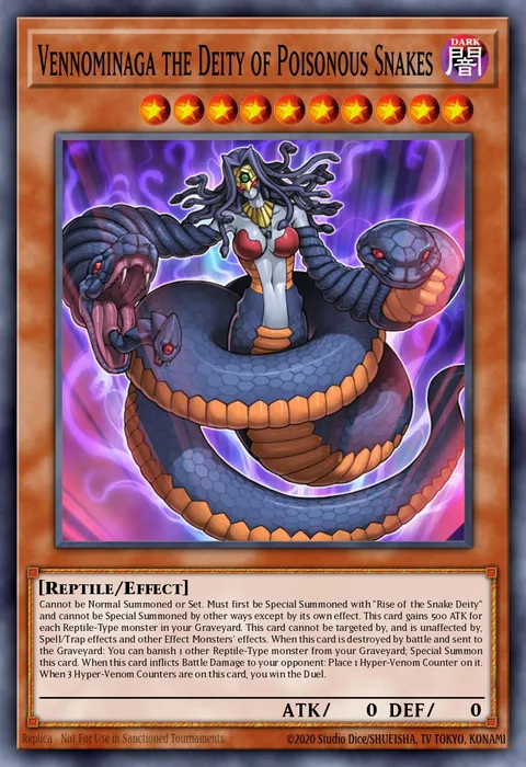 Vennominaga the Deity of Poisonous Snakes trading card