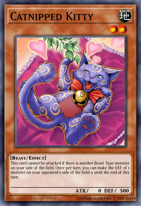 Catnipped Kitty trading card