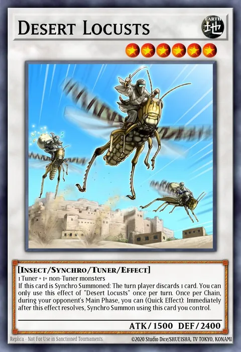 Desert Locusts trading card