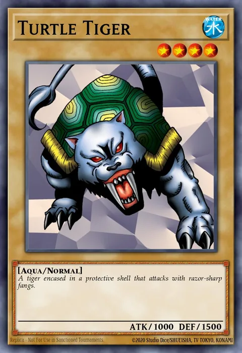 Turtle Tiger trading card