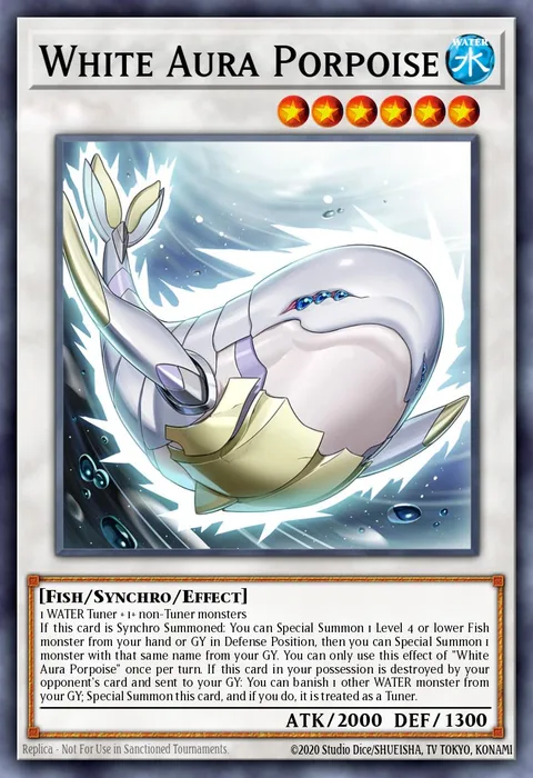 White Aura Porpoise trading card