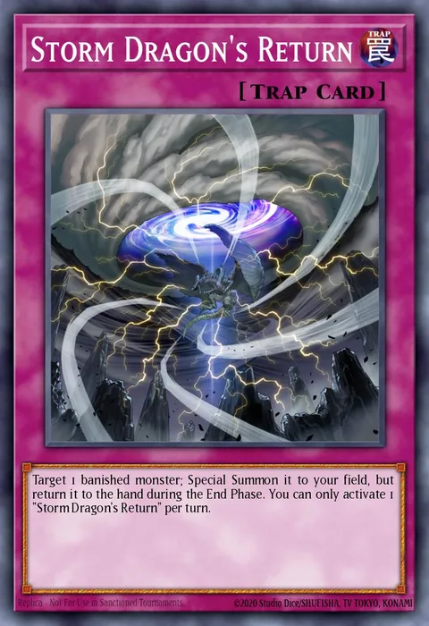 Storm Dragon's Return trading card
