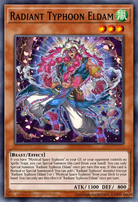 Radiant Typhoon Eldam trading card