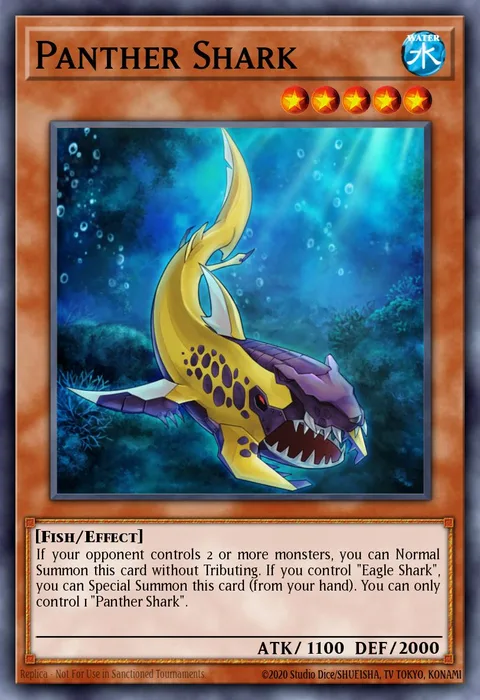 Panther Shark trading card