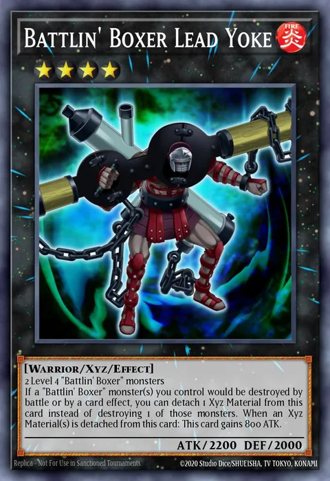Battlin' Boxer Lead Yoke trading card