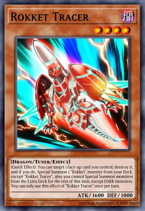 Rokket Tracer trading card