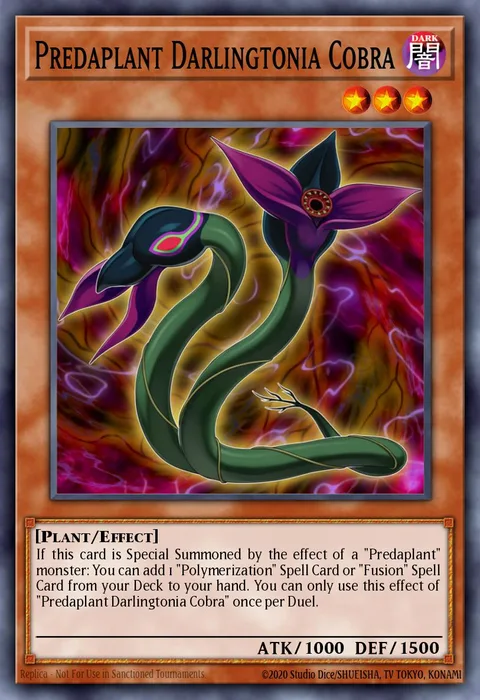Predaplant Darlingtonia Cobra trading card