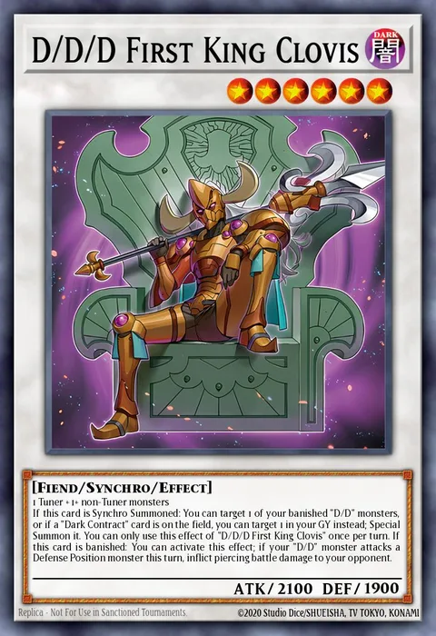 D/D/D First King Clovis trading card