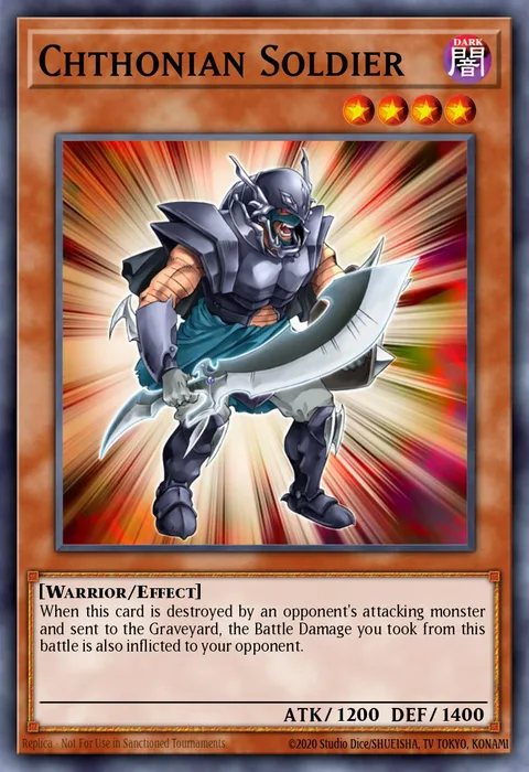 Chthonian Soldier trading card