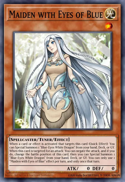 Maiden with Eyes of Blue trading card