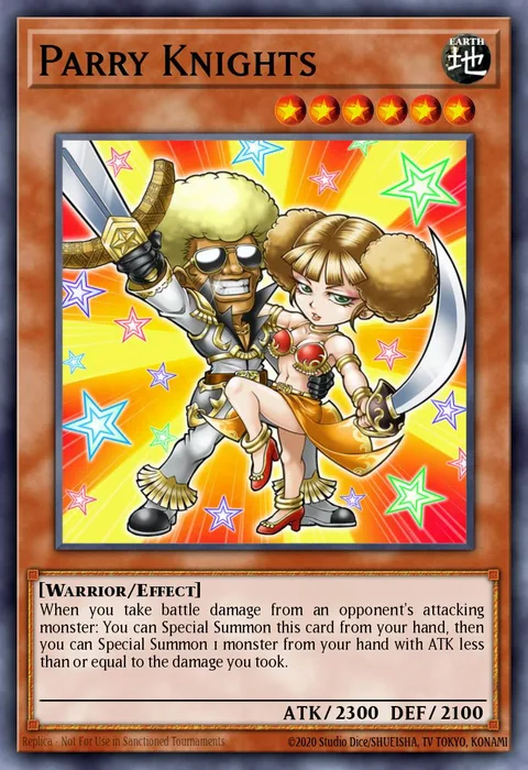 Parry Knights trading card