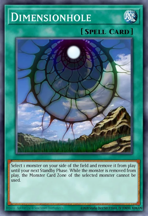 Dimensionhole trading card