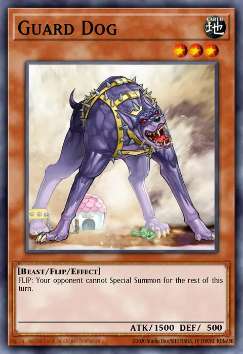 Guard Dog trading card