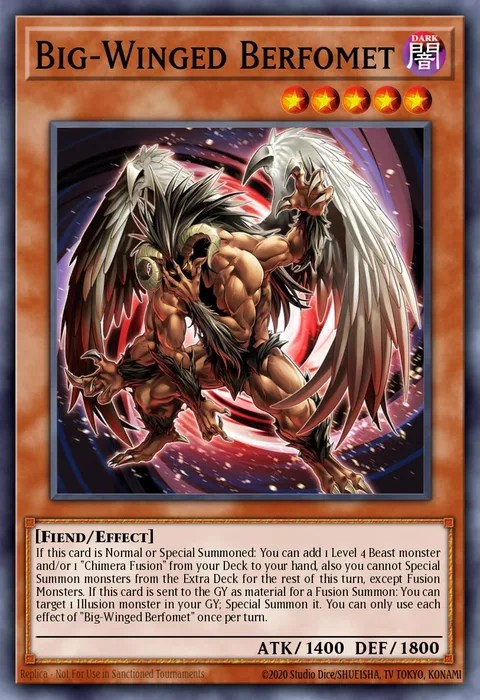 Big-Winged Berfomet trading card