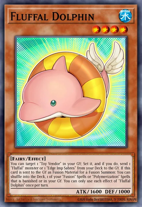 Fluffal Dolphin trading card