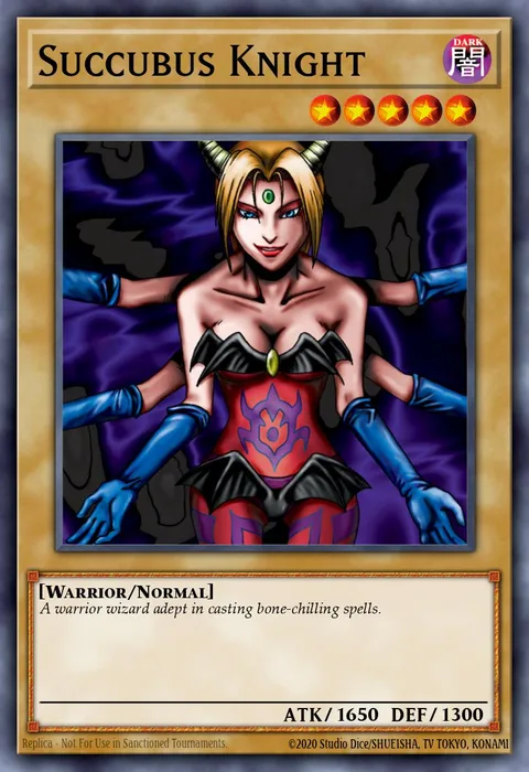 Succubus Knight trading card