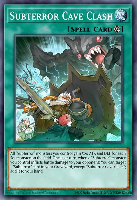 Subterror Cave Clash trading card