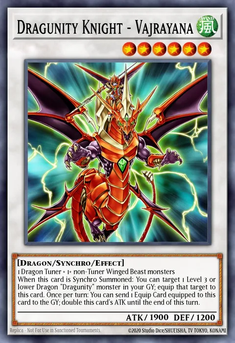 Dragunity Knight - Vajrayana trading card