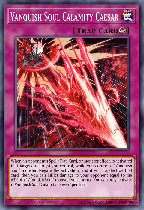 Vanquish Soul Calamity Caesar trading card