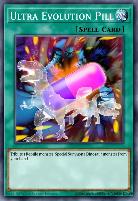 Ultra Evolution Pill trading card
