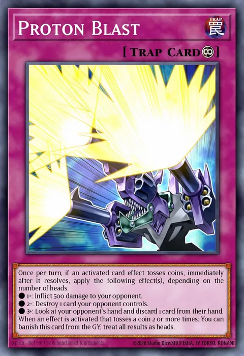 Proton Blast trading card