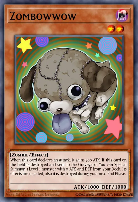 Zombowwow trading card