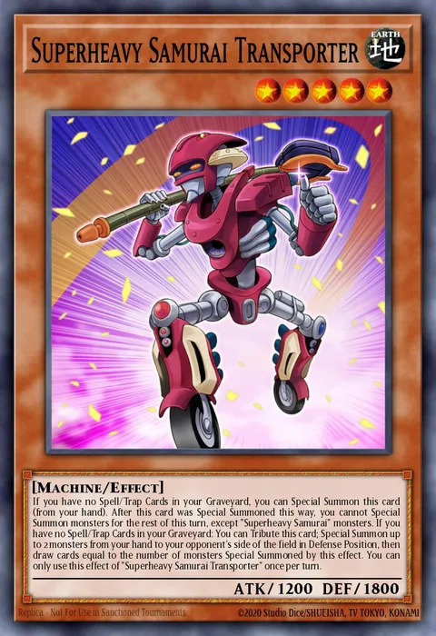 Superheavy Samurai Transporter trading card