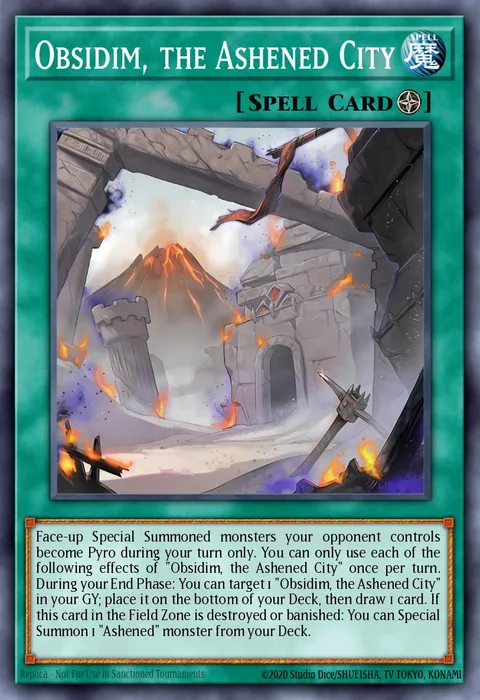 Obsidim, the Ashened City trading card