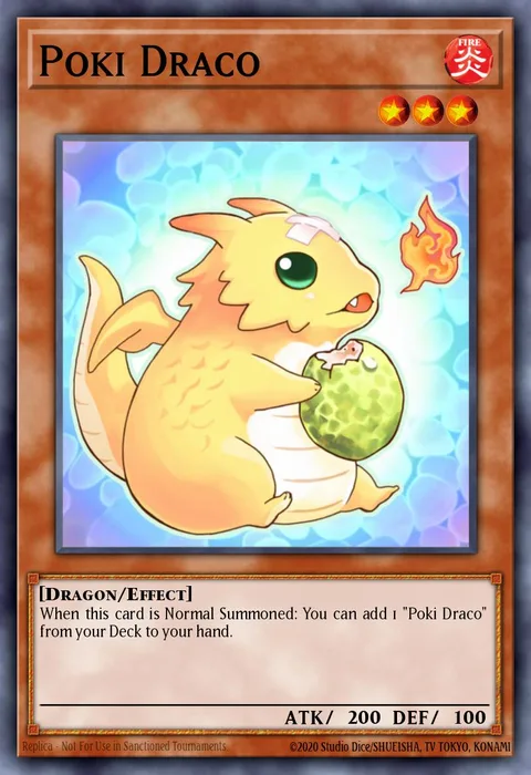 Poki Draco trading card