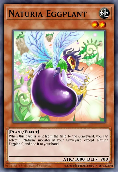 Naturia Eggplant trading card