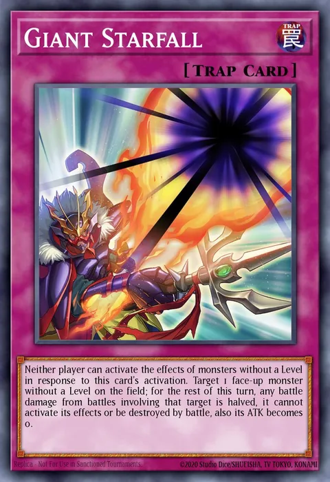 Giant Starfall trading card