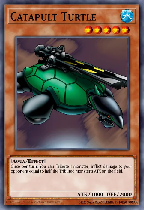Catapult Turtle trading card