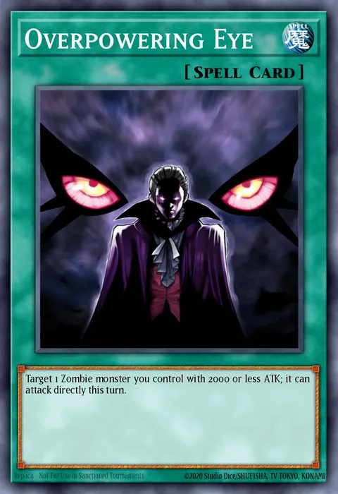 Overpowering Eye trading card
