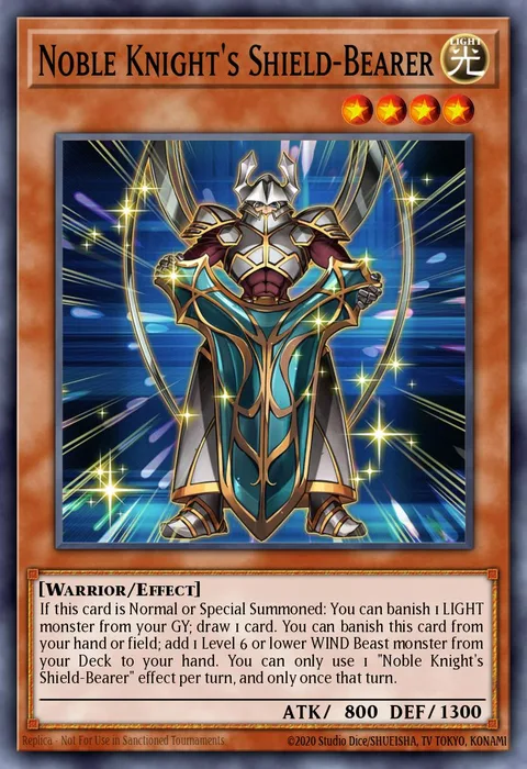 Noble Knight's Shield-Bearer trading card